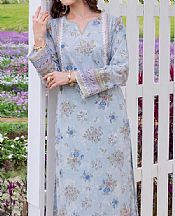 Safwa Light Blue Lawn Suit (2 pcs)- Pakistani Designer Lawn Suits