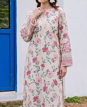 Safwa Ivory Lawn Suit (2 pcs)- Pakistani Lawn Dress