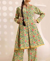 Safwa Light Green Lawn Suit (2 pcs)- Pakistani Designer Lawn Suits