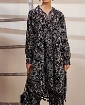 Safwa Black Lawn Suit (2 pcs)- Pakistani Lawn Dress