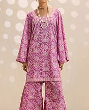 Safwa Tea Pink Lawn Suit (2 pcs)- Pakistani Designer Lawn Suits