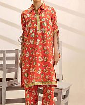 Safwa Coral Lawn Suit (2 pcs)- Pakistani Lawn Dress