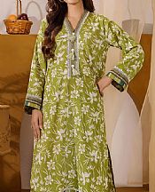 Safwa Olive Green Lawn Suit (2 pcs)- Pakistani Lawn Dress