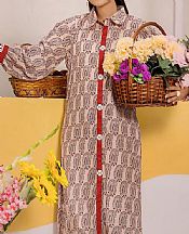 Safwa Oyster Pink Lawn Suit (2 pcs)- Pakistani Lawn Dress