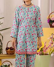 Safwa Aqua Lawn Suit (2 pcs)- Pakistani Designer Lawn Suits