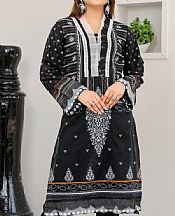 Safwa Black Lawn Kurti- Pakistani Lawn Dress