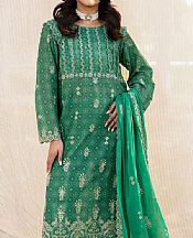 Safwa Emerald Green Lawn Suit- Pakistani Designer Lawn Suits