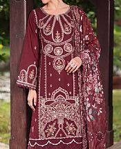 Wine Lawn Suit