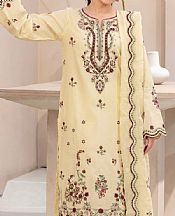 Safwa Cream Dobby Suit- Pakistani Designer Lawn Suits