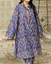 Safwa Blueberry Cambric Suit (2 pcs)- Pakistani Lawn Dress