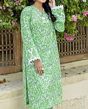 Safwa Green Cambric Suit (2 pcs)- Pakistani Lawn Dress