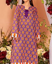 Safwa Plum Purple Lawn Suit (2 pcs)- Pakistani Lawn Dress