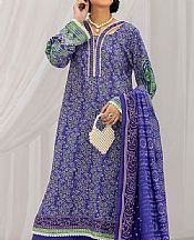 Safwa Blue Lawn Suit- Pakistani Lawn Dress
