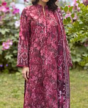 Wine Lawn Suit