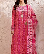 Safwa Hot Pink Lawn Suit- Pakistani Designer Lawn Suits