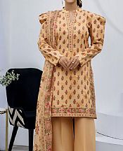 Safwa Fawn Lawn Suit- Pakistani Lawn Dress