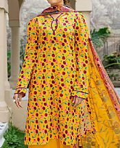 Safwa Mustard Lawn Suit- Pakistani Designer Lawn Suits