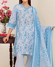 Safwa Pale Aqua Lawn Suit- Pakistani Lawn Dress