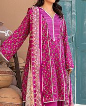 Safwa Hot Pink Lawn Suit- Pakistani Designer Lawn Suits