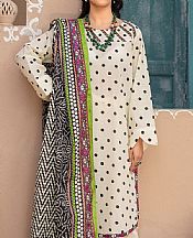 Safwa Ivory Lawn Suit- Pakistani Designer Lawn Suits