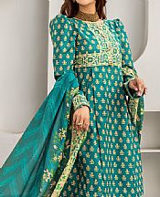 Safwa Teal Lawn Suit- Pakistani Lawn Dress