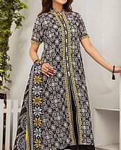 Safwa Black/Off White Lawn Suit- Pakistani Lawn Dress