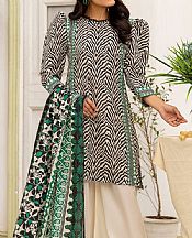 Safwa Black/Ivory Lawn Suit- Pakistani Designer Lawn Suits