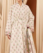 Safwa Ivory Lawn Suit- Pakistani Lawn Dress