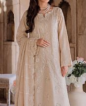 Safwa Ivory Lawn Suit- Pakistani Designer Lawn Suits