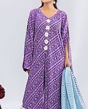 Safwa Purple Lawn Suit- Pakistani Designer Lawn Suits