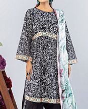 Safwa Black/Off White Lawn Suit- Pakistani Designer Lawn Suits