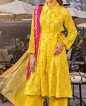 Safwa Mustard Lawn Suit- Pakistani Lawn Dress