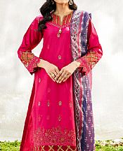 Safwa Hot Pink Lawn Suit- Pakistani Designer Lawn Suits