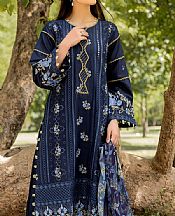 Safwa Navy Blue Lawn Suit- Pakistani Designer Lawn Suits
