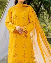 Safwa Mustard Lawn Suit- Pakistani Lawn Dress