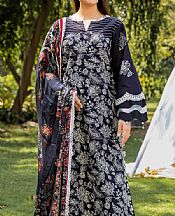 Safwa Navy Lawn Suit- Pakistani Lawn Dress