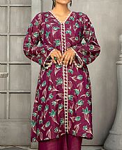 Safwa Pansy Purple Masuri Suit (2 pcs)- Pakistani Winter Clothing