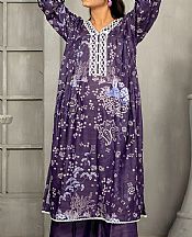 Safwa Plum Purple Masuri Suit (2 pcs)- Pakistani Winter Clothing
