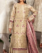Sahane Ivory Tissue Suit- Pakistani Chiffon Dress