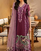 Saira Rizwan Plum Lawn Suit- Pakistani Lawn Dress