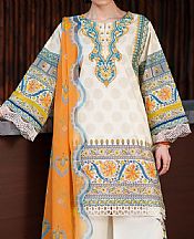 Saira Rizwan Off White Lawn Suit- Pakistani Designer Lawn Suits