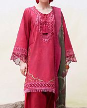 Saira Rizwan Dark Pink Lawn Suit- Pakistani Designer Lawn Suits