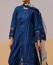 Dark Blue Lawn Suit