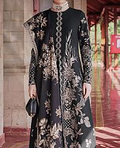 Saira Rizwan Black Khaddar Suit- Pakistani Winter Clothing