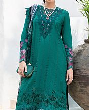 Saira Rizwan Teal Green Lawn Suit- Pakistani Lawn Dress