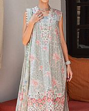 Saira Rizwan Grey Lawn Suit- Pakistani Lawn Dress