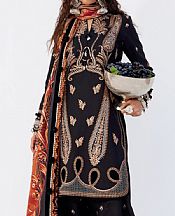 Saira Rizwan Black Khaddar Suit- Pakistani Winter Clothing