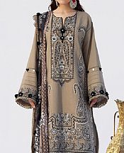 Saira Rizwan Beige Karandi Suit- Pakistani Winter Dress