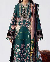 Saira Rizwan Green Khaddar Suit- Pakistani Winter Dress