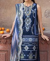 Saira Shakira Navy Blue Lawn Suit- Pakistani Designer Lawn Suits